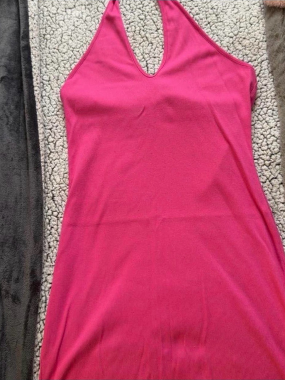 Pink Halter Neck Dress 🌸